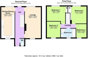 8 Bedford Close, Catterick Garrison - all floors.J