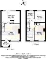 Floorplan - 33 Fontwell Close, Rustington, BN16 2L