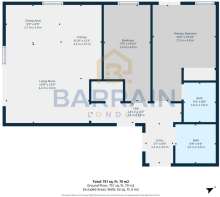 Taylor House 2 bedroom floorplan