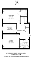 Floorplan area for info only, not for £/sq. ft valuation