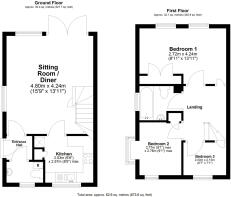 2 Melford Close, Burwell - all floors Floor Plans.