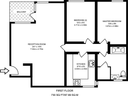 Floorplan area for info only, not for £/sq. ft valuation