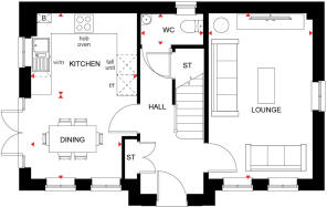 Ground floor of the 4 bed Hesketh