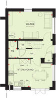 Ground floor plan of our 3 bed Ennerdale home