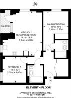 Floorplan area for info only, not for £/sq. ft valuation