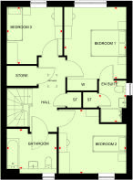 First floor plan of the hemlock at highgrove