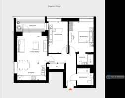 Floorplan - 812 Sqft / 74.5sqm Total Internal Area