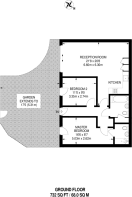 Floorplan area for info only, not for £/sq. ft valuation