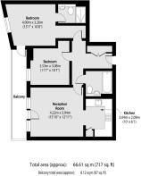 Floorplan 43 Bridge Court, Stanley Road Harrow, HA