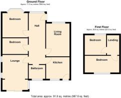 81 Queen Elizabeth Road, Humberston - all floors.J