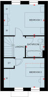 First floor of the 2 bedroom Primrose
