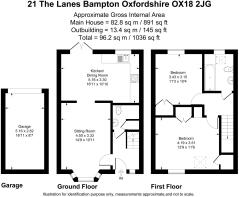 21 The Lanes Bampton Oxfordshire OX18 2JG(Landscap