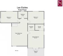 Floorplan letterhead - Les Etoiles - First Floor -