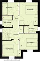 First floor plan of the kingsley at highgrove