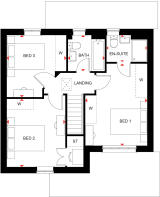 First floor of 3 bed Bewdley