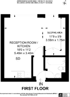 Floorplan area for info only, not for £/sq. ft valuation