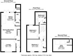 2 The Elms, Peterston Super Ely - all floors 2025.