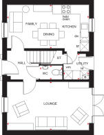 ground floor plan of the hadley wide at romans quarter