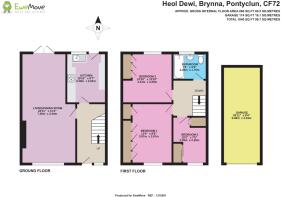 2D FLOOR PLAN - 33 HEOL DEWI