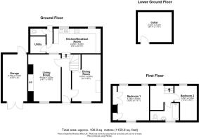 Brook Cottage, Bell Square, Weobley - all floors.J