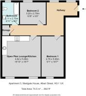 Apartment 3, Westgate House, Albert Street, HG1 1J