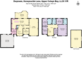 Floor Plan - Dwynwen, Honeysuckle Lane, Upper Colw