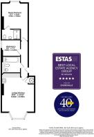 Floorplan - Apartment 3, Priory House 8-10 Priory