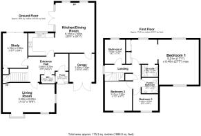 5 Lark Rise, Brackla, Bridgend - all floors.JPG