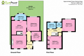 EweMove Residential Floorplan with Garden