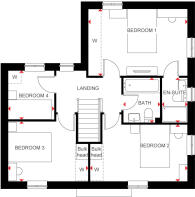 First floor of the 4 bed Alderney