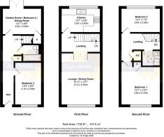Floorplan - 24 Timberleys, Littlehampton, BN17 6QB