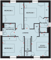 first floor plan of the kirkdale at romans quarter
