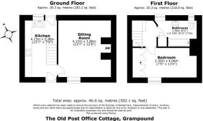 The Old Post Office Cottage Grampound - Floor plan