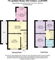 Floor plan - 75 Llysfaen Road, Old Colwyn LL29 9HH