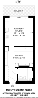 Floorplan area for info only, not for £/sq. ft valuation