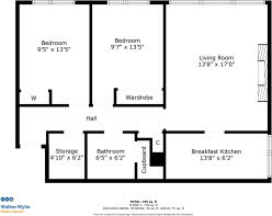 Floorplan - Walker Wylie - Flat 201, Block 6 Dunda