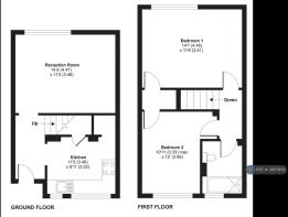 Floor Plan (Showing Old Kitchen Layout)