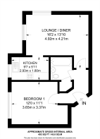 Floorplan area for info only, not for £/sq. ft valuation