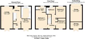 12 Clos Y Ywen, Coity - all floors.JPG