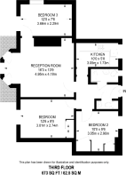 Floorplan area for info only, not for £/sq. ft valuation