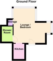 Floor plan Flat 1, Wyndhurst, Bear Street, Barnsta