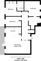 Floorplan area for info only, not for £/sq. ft valuation