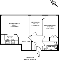 Floorplan area for info only, not for £/sq. ft valuation