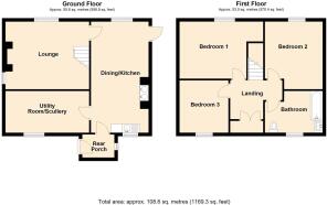 2D Floor Plan Tyn y Waen, Glasfryn - all floors.JP