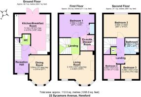 Floor Plan 22 Sycamore Avenue, Hereford HR2 7GA.JP