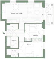 Hendon Waterside - Plot 193 Beech Apartments - Floorplan