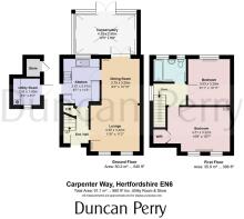 105 Carpenter Way, Hertfordshire EN6 - floor plan.