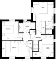 First floor of the 4 bed Avondale