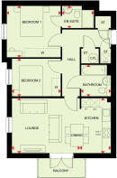Hornsea Apartment floorplan at Kingfisher Park  Plots 94 97 100