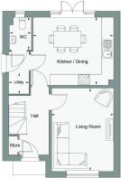 Dandara - Newington Green - The Arlington, Home 3 floorplan